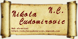 Nikola Čudomirović vizit kartica